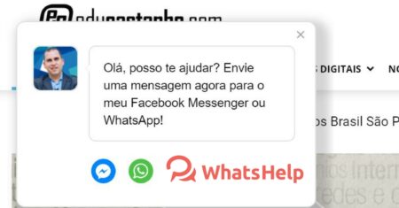 WhatsHelp: Chat Gratuito para Facebook e WhatsApp No Seu Site